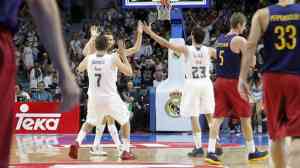 El Real Madrid barre (91-74) al Barça y acaricia el título liguero