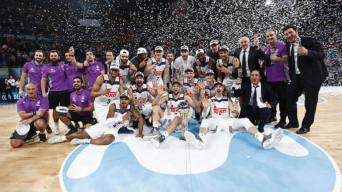 Una gran final para coronar por cuarto año seguido al Real Madrid (97-95) en la Copa