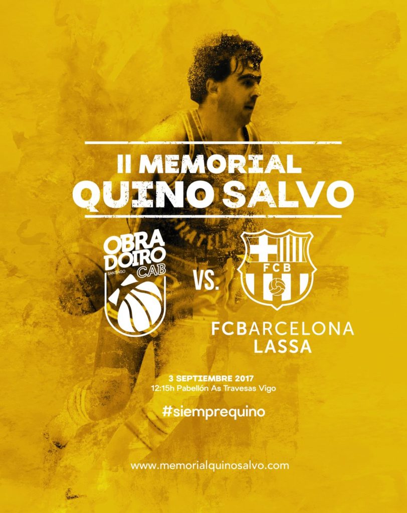 II Memorial Quino Salvo: hoy clinics con Sito Alonso y Pepe Laso, mañana un Obradoiro-Barcelona