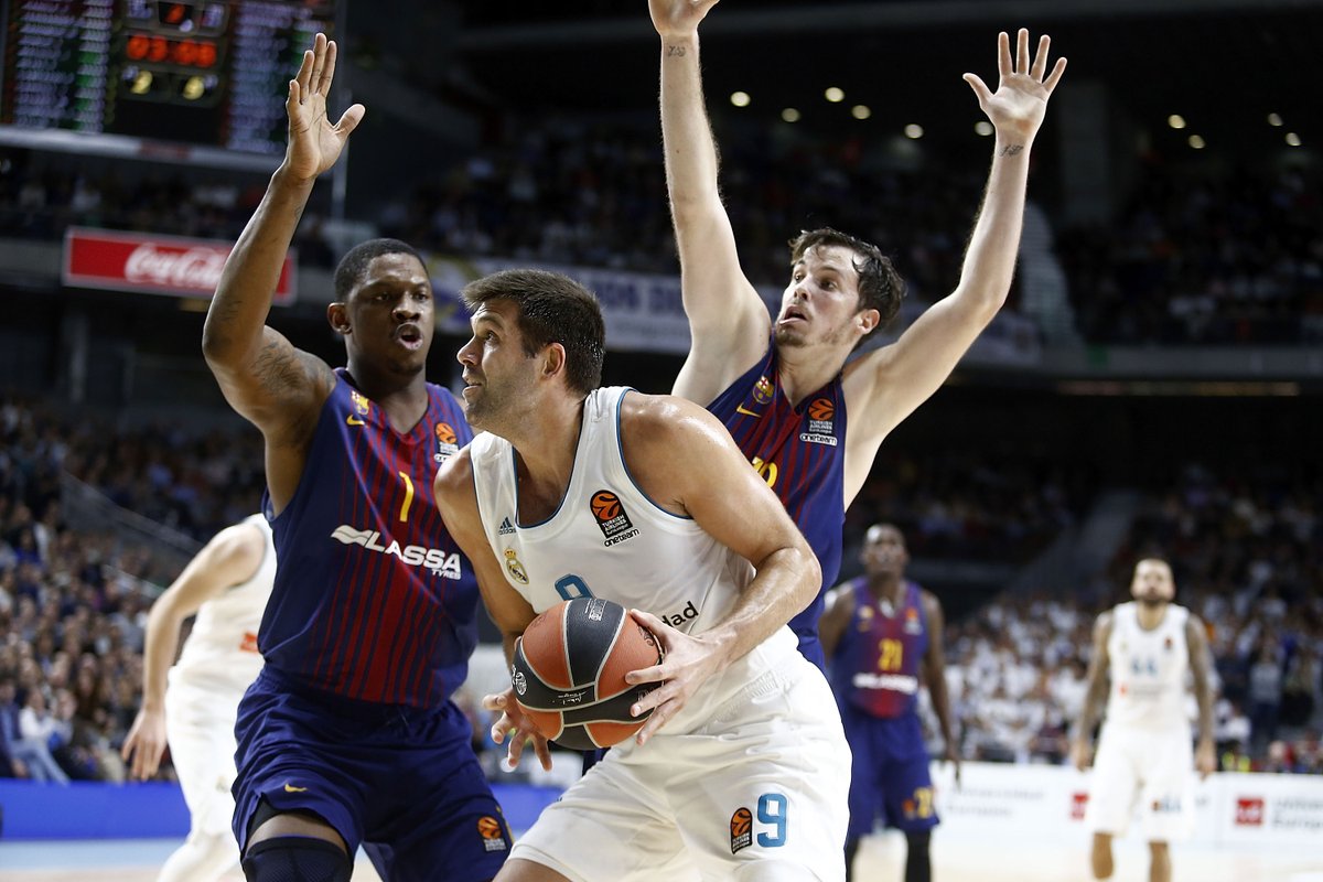 El Real Madrid deja herido de muerte en la Euroliga a un triste Barcelona (87-75); el Unicaja gana al Khimki