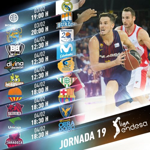 Jornada 19: el Real Madrid visita al Andorra, el Barça, al Baskonia y duelos clave en Badalona y Zaragoza