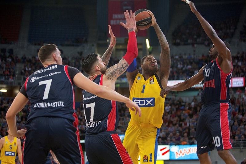 El Baskonia asegura los cuartos de final en otro fracaso del Maccabi y puede ser aún sexto