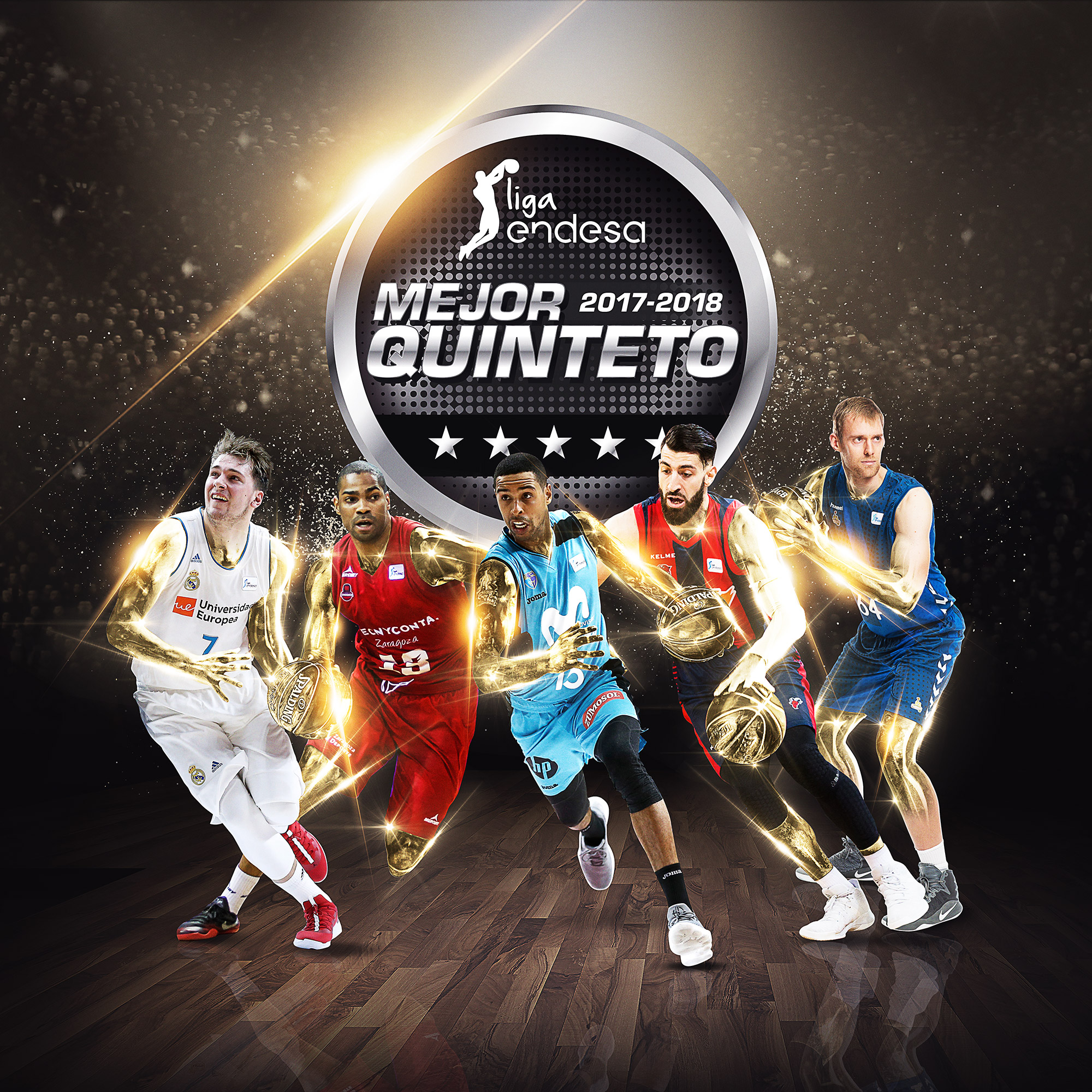 Doncic, Neal, Landesberg, Shengelia y Norel, elegidos como mejor quinteto