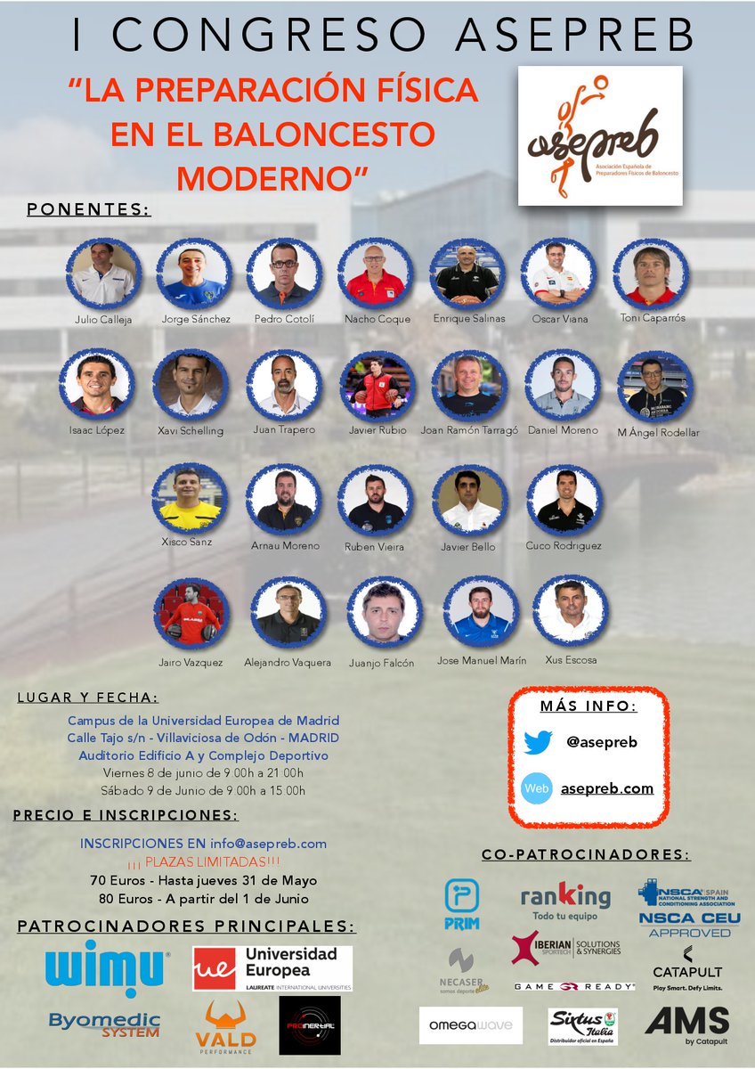 Primer congreso de la Asociación de Preparadores Físicos de España para analizar cómo es el trabajo que realizan en el baloncesto