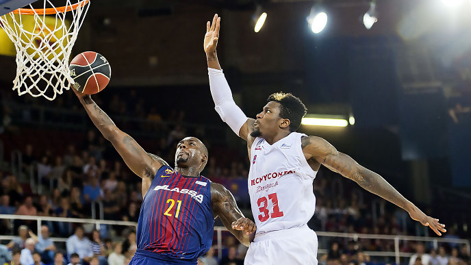 El Barcelona vence sin problemas al Zaragoza; Estudiantes acaba con triunfo en Murcia y el Baskonia, en el Sar