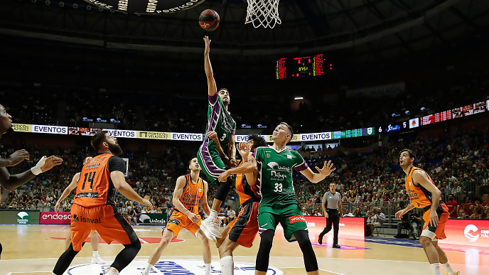 El Andorra gana al UCAM Murcia a falta de dos segundos; el Unicaja, muy superior al Valencia Basket