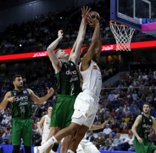 El Real Madrid destroza al Joventut con un parcial de 27-9 en el último cuarto; el UCAM Murcia derrota al Burgos (72-62)