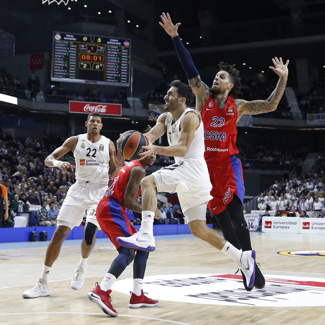 Mucho acierto del CSKA y el Real Madrid pierde por tercera vez en una semana (88-93)