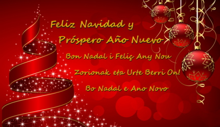 Os deseamos Feliz Navidad/Bon Nadal/Eguberri on/Bo Nadal