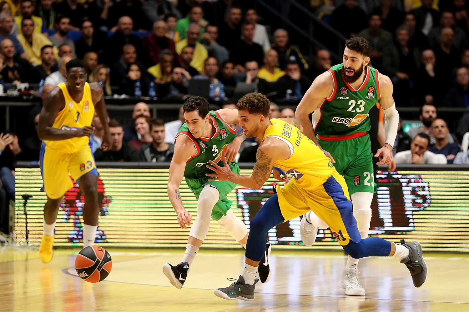 El Baskonia recibe al Maccabi en un duelo directo por la octava plaza; el Barça, ante la última ocasión de alcanzar al Olympiacos