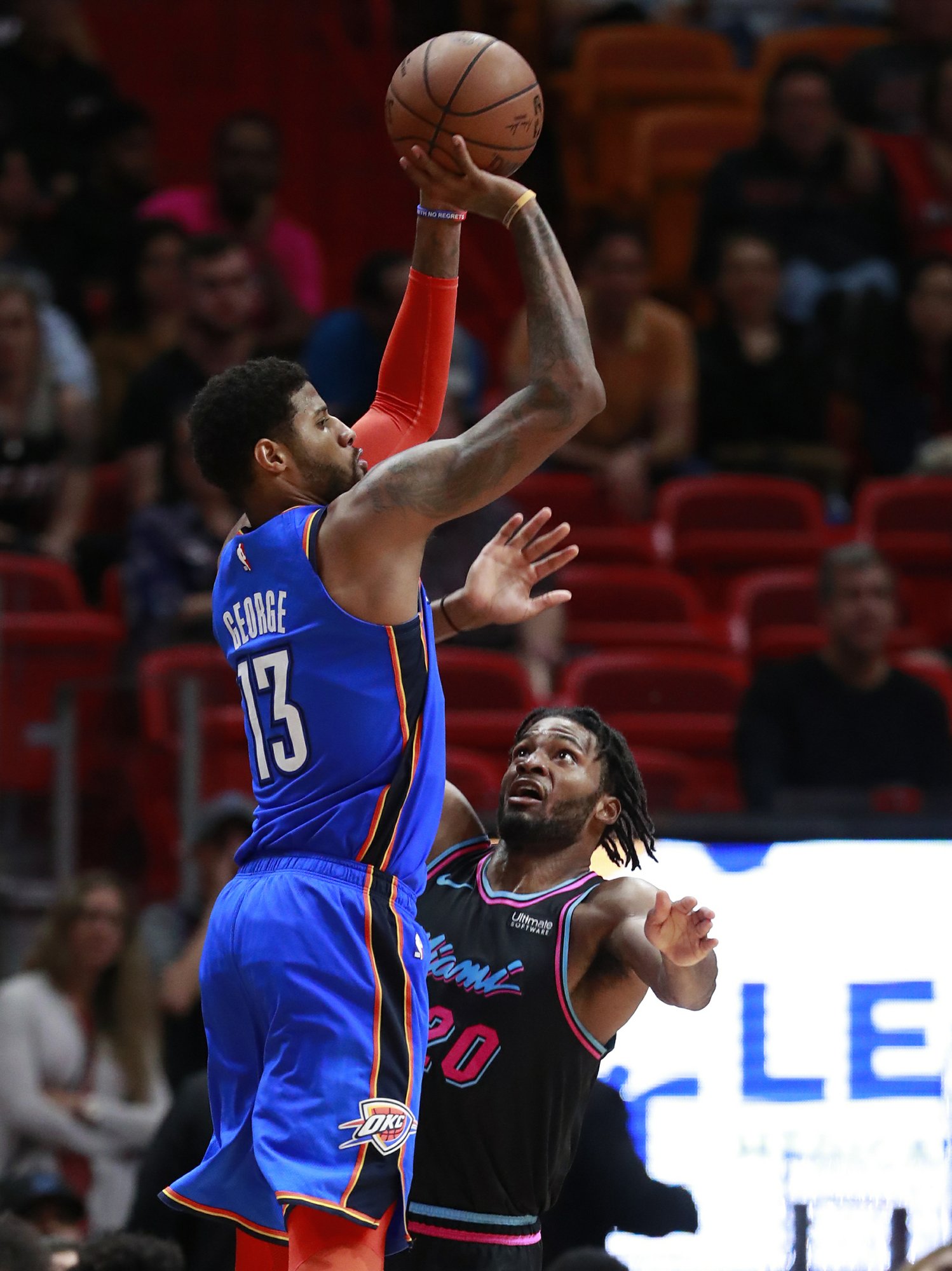 Triunfos contundentes de Nuggets y Oklahoma Thunder, con exhibición de Paul George, y Ricky Rubio lidera el de Utah Jazz