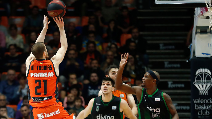 El Valencia Basket arrebata la cuarta plaza al Joventut; el Zaragoza derrota al Baskonia y piensa en el playoff