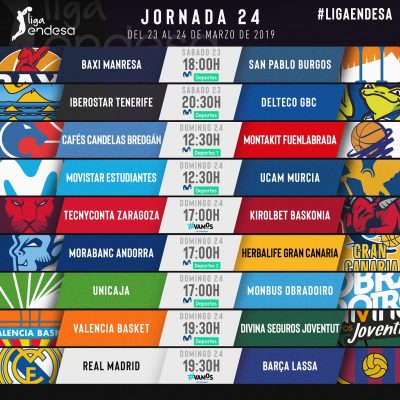 Real Madrid-Barça esta tarde con el liderato en juego en el partido 600 de Laso; Valencia-Joventut, duelo por la cuarta plaza