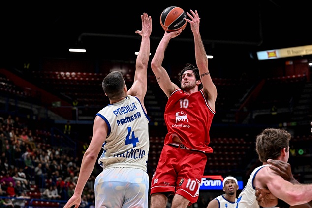 El Valencia Basket gana casi sobre la bocina tras perder 22 puntos de renta en Milán