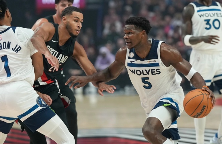 Anthony Edwards, Wembanyama, Antetokounmpo y Maxey lideran las victorias en el primer maratón en la NBA