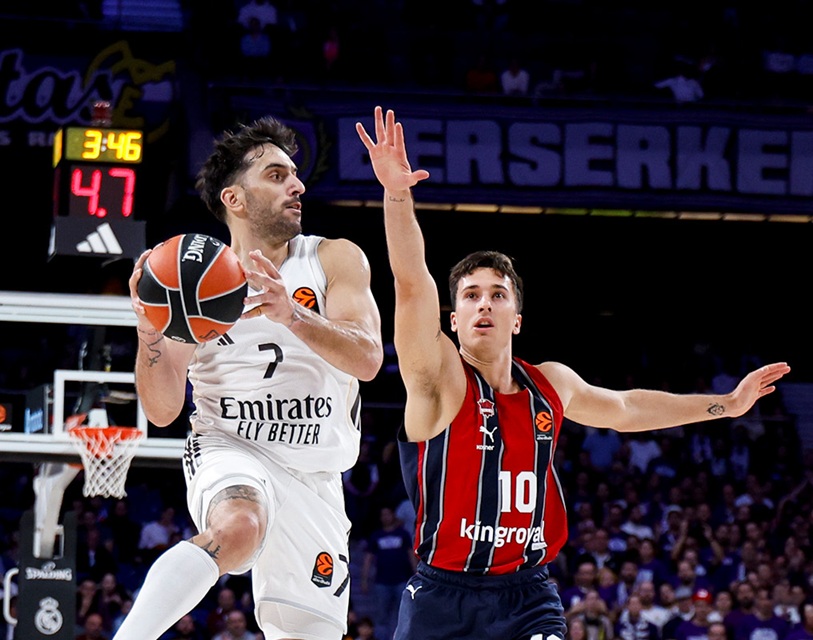El Real Madrid continúa escalando posiciones tras imponerse al Baskonia (94-87)