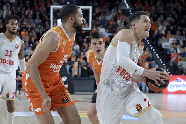 El Valencia Basket sucumbió ante un excelente Mónaco (92-101)
