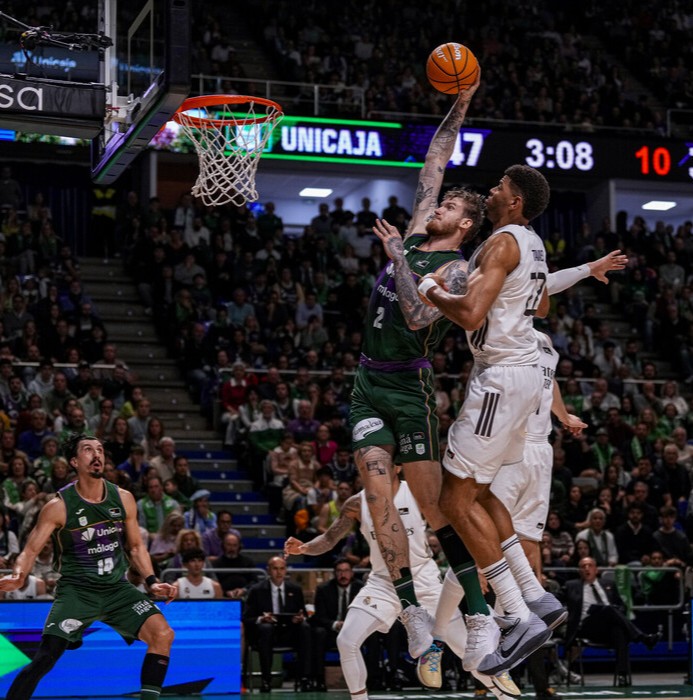 92-96: esta vez fue el Real Madrid el que remontó y lanzó todo un aviso al Unicaja antes de la Copa