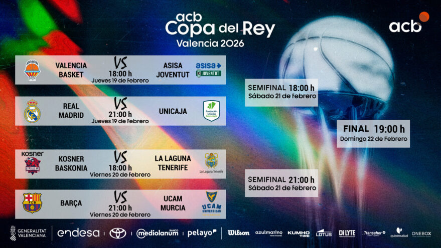 El triunfo baskonista le lleva a jugar en la Copa contra el Laguna Tenerife, mientras que el Barça se medirá al UCAM Murcia