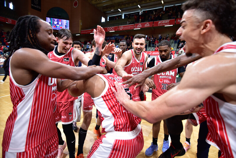 El ‘temporadón’ del UCAM Murcia: 20 victorias ya, a una de su récord en liga regular, tercer clasificado, racha de seis triunfos…