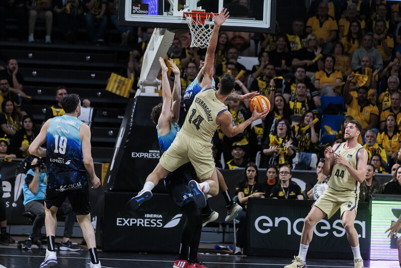 El Barcelona resistió el acoso final del Laguna Tenerife (97-102)
