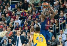 El Barcelona da otro salto con un contundente triunfo ante el Maccabi con 10 triples entre Sanders y Koponen