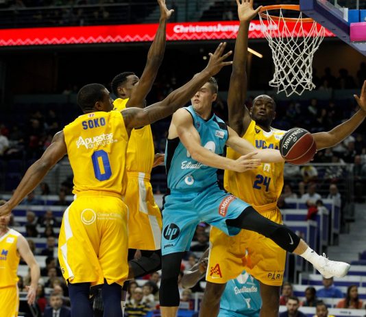 El UCAM Murcia se lleva la victoria en cancha estudiantil (79-91) y el Burgos, de Bilbao (62-79)