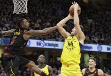 45 puntos de Lebron y los Cavaliers pasan tras el séptimo partido; 41 de Harden y 1-0 contra Utah Jazz