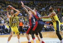 Al Baskonia no le alcanza otro buen partido para sorprender al Fenerbahce (95-89); Olympiacos logra el 1-1