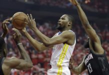 Los Warriors roban el factor cancha en Houston en el inicio de la final del Oeste