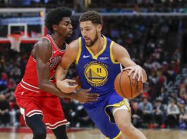 52 puntos y récord de 14 triples de Klay Thompson; exhibición de 31 puntos de Luka Doncic pero con derrota