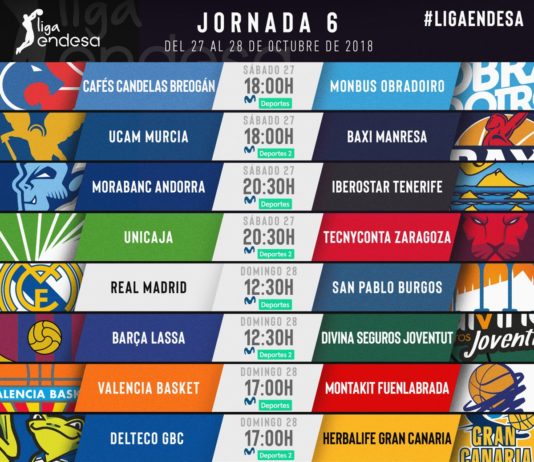 Jornada 6: vuelve el derbi gallego; los grandes juegan en casa salvo el Baskonia