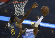Los Warriors ganan con sufrimiento; buenos triunfos de Nuggets, Mavericks y Bucks