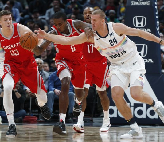 Los Rockets se van afinando y ganan en Denver; los Warriors sufrieron ante los Hawks