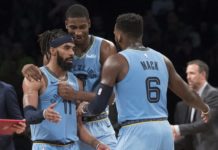 Apretados triunfos para Nuggets y Grizzlies y palizas de Celtics y Rockets