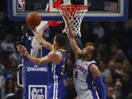 Los Pistons pudieron con los Warriors en el regreso de Curry; gran duelo en el Madison y ocho triunfos seguidos ya los Raptors