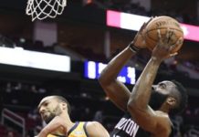 Palizas de los Spurs y Oklahoma Thunder; los Rockets pudieron con Utah Jazz con 47 puntos de Harden