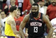 50 puntos de Harden en la victoria de los Rockets contra los Lakers; los Spurs aplastan a los Clippers