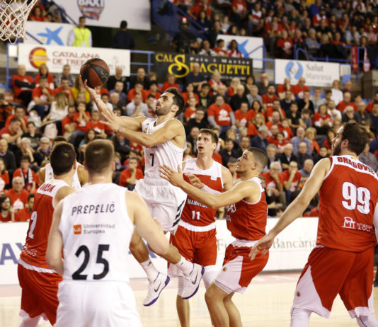 El Manresa perdió contra el Real Madrid y se queda sin Copa, en beneficio del Joventut, que ganó en Burgos