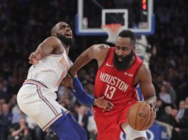 61 puntos de Harden, con un 5 de 20 en triples; victoria de Sixers, Pacers y Celtics en el Este