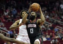 Harden metió 61 puntos a los Spurs la noche en que se certificó la eliminación de los Lakers