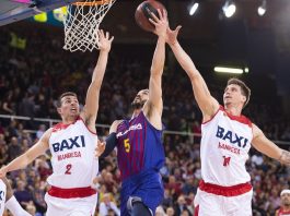 El Barcelona apabulla al Manresa con un 14 de 25 en triples y el debut (7 puntos) de Font