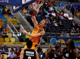 El Gran Canaria se da una alegría por fin en la Euroliga en el debut de Pedro Martínez (84-64)
