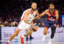 El nuevo Baskonia tuteó hasta el final a uno de los favoritos, el Olympiacos (96-102)
