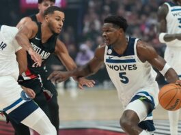 Anthony Edwards, Wembanyama, Antetokounmpo y Maxey lideran las victorias en el primer maratón en la NBA