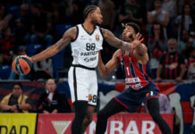 El Baskonia remontó 15 puntos pero sucumbió en los dos minutos y medio finales frente al Partizán (79-91)