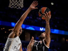 Maledon enseñó todo su buen catálogo en su presentación con el Real Madrid y victoria contra el Partizán (93-86)
