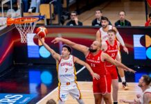 La selección debuta con Chus Mateo con un triunfo en Dinamarca (64-74)