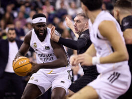 El Real Madrid tuvo que sufrir también para vencer al colista (100-111)