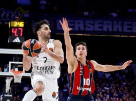 El Real Madrid continúa escalando posiciones tras imponerse al Baskonia (94-87)